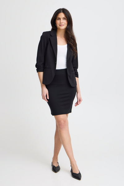 Fransie Stretch Skirt (Black)