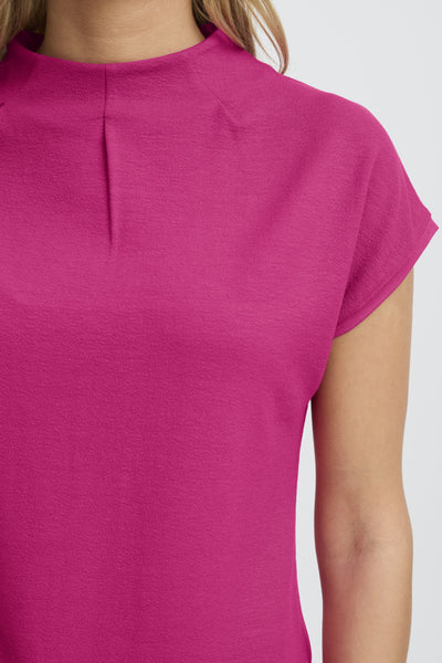 Kata High Neck Top (Verry Berry)