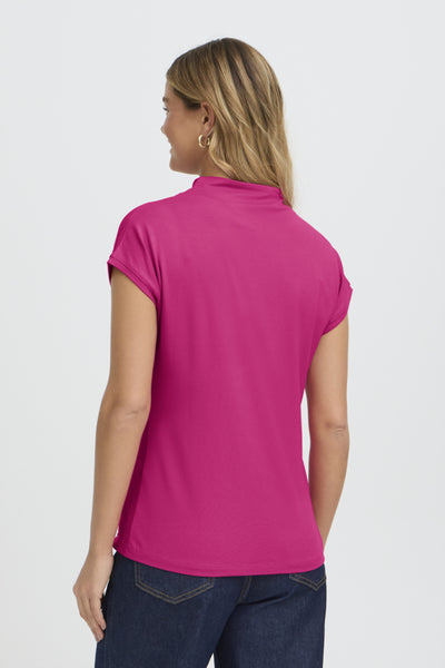 Kata High Neck Top (Verry Berry)