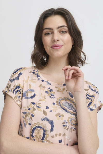 Frankie Tee (Pink Navy AOP)