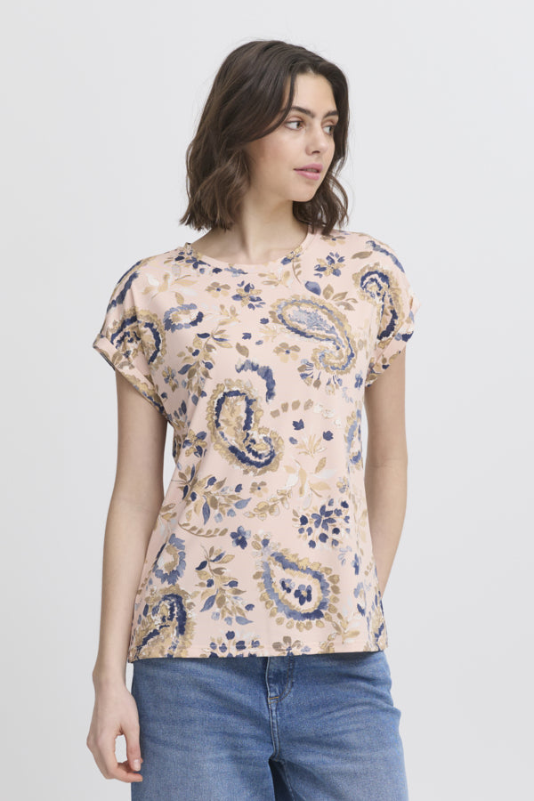 Frankie Tee (Pink Navy AOP)
