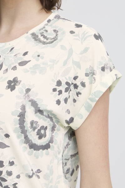 Frankie Tee (Green Floral AOP)