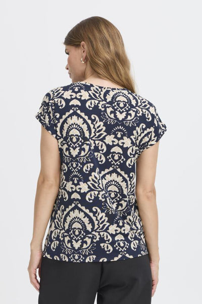 Frankie Tee (Navy Print)