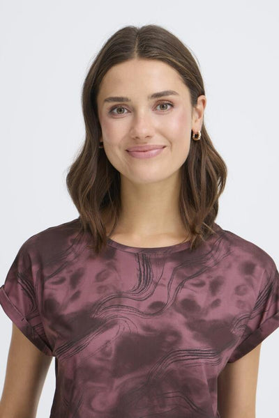 Frankie Tee (Purple Print)