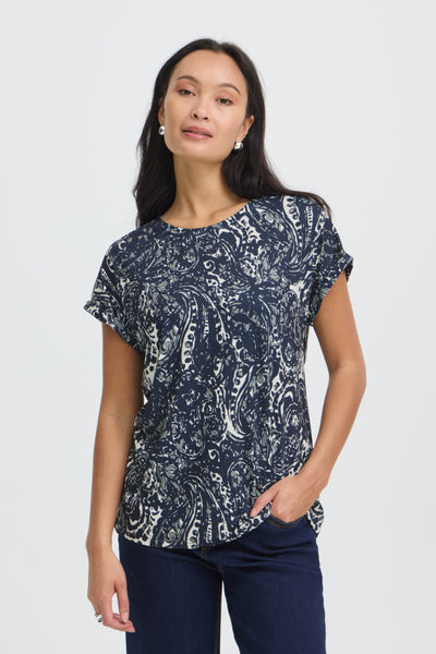 Frankie Tee (Stencil Navy)