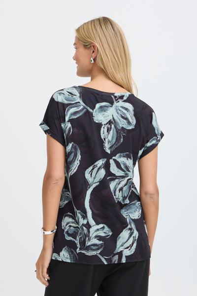 Frankie Tee (Grey Floral)