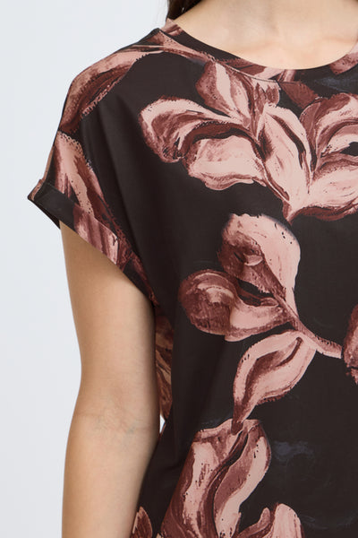 Frankie Tee (Peach Floral)