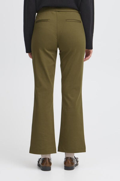 Blaine Crop Pull On Pant (Dark Olive)