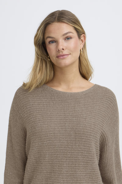 Retta Melange Pullover (Walnut Melange)
