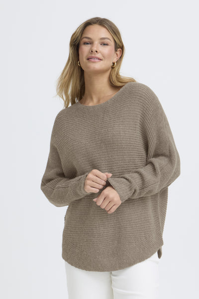 Retta Melange Pullover (Walnut Melange)