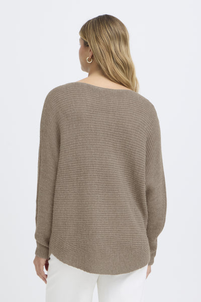 Retta Melange Pullover (Walnut Melange)