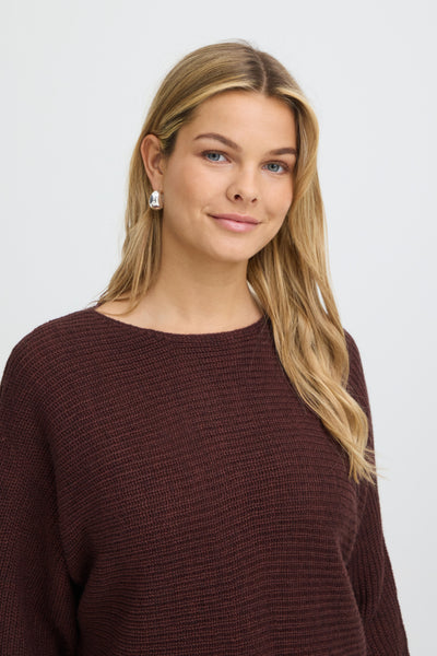 Retta Melange Pullover (Rum Raisin Melange)