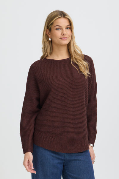 Retta Melange Pullover (Rum Raisin Melange)
