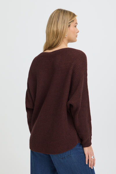 Retta Melange Pullover (Rum Raisin Melange)