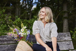 Maddie Cotton Linen Blend Top