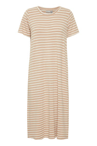 Ivy Striped Maxi Dress (Oxford Tan)