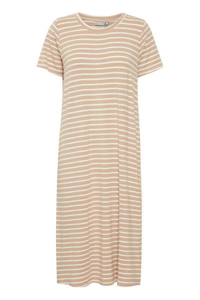 Ivy Striped Maxi Dress (Oxford Tan)