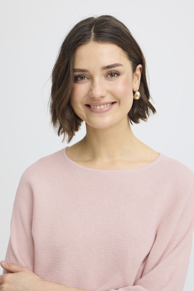 Sinja Cotton Blend Sweater (Lotus Pink)
