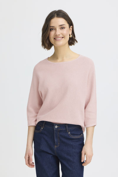 Sinja Cotton Blend Sweater (Lotus Pink)