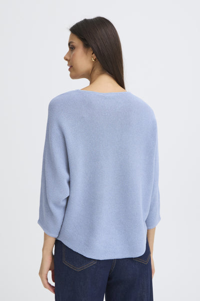Sinja Cotton Blend Sweater (Della Robbia Blue)