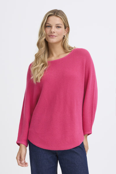 Sinja Cotton Blend Sweater (Very Berry)