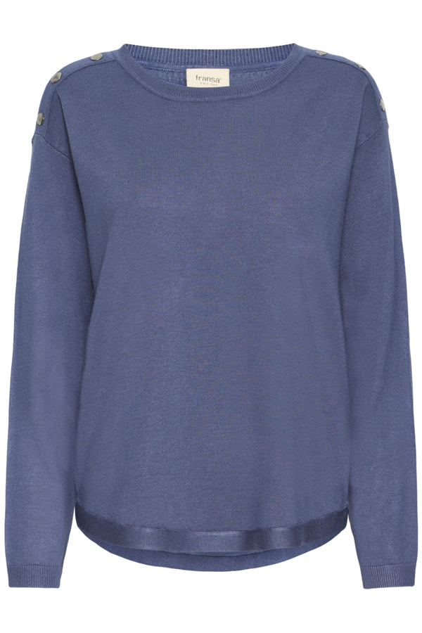 Zuna Button Detail Sweater (Bering Sea)