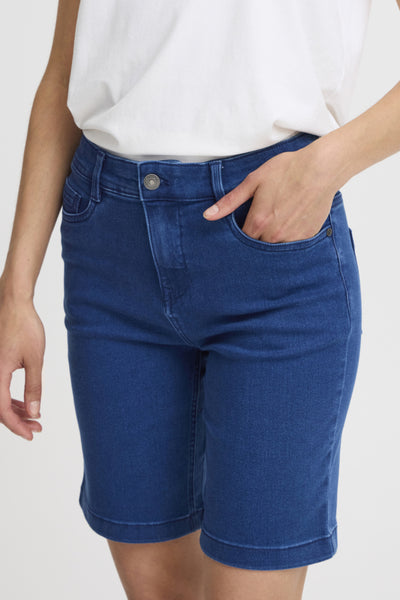 Elli Denim Bermuda Short (Medium Blue)