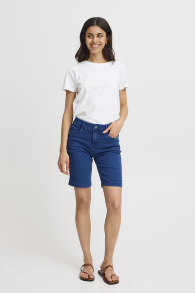 Elli Denim Bermuda Short (Medium Blue)