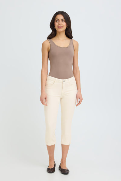 Elli Stretch Denim Capri (Moonbeam)