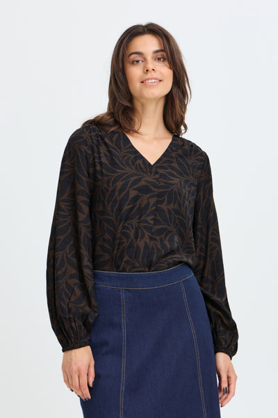 Ariana Blouse (Hot Fudge)