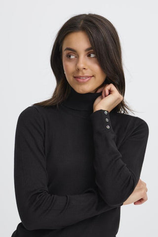 Clia Turtle Neck Sweater (Black)