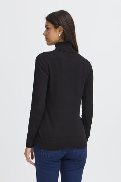 Clia Turtle Neck Sweater (Black)