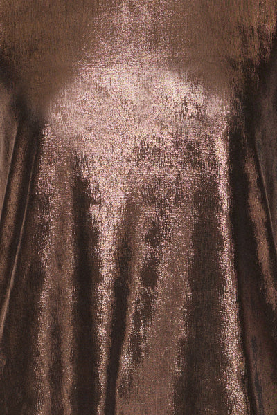 Monique Metallic Top (Copper Metallic)