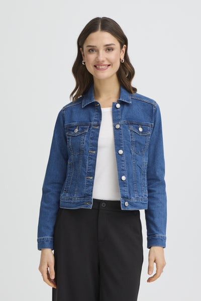 Mina Denim Jacket (Mid Blue)