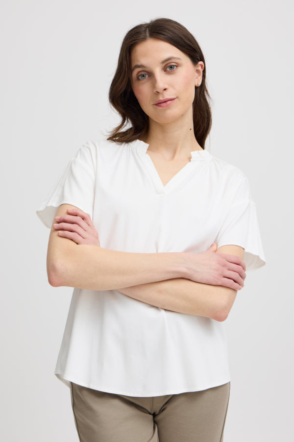 Justina Blouse (Blanc)
