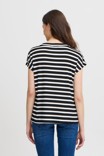 Cano Soft Striped Top (Navy Stripe)