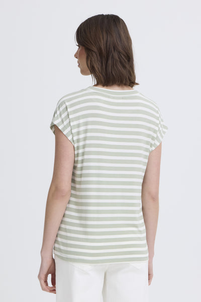 Cano Soft Striped Top (Sage Stripe)