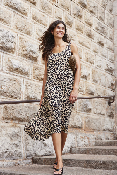 Eassie Leopard Print Loose Fit Dress - 25% OFF AT CHECKOUT - FINAL SALE