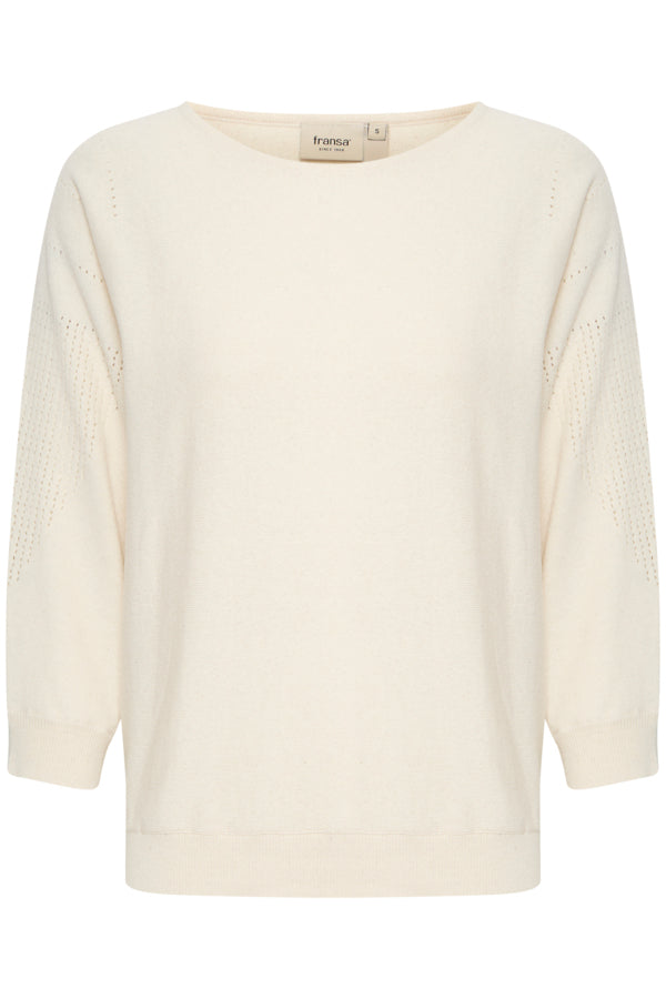 Sinja Cotton Blend Pullover (Cream)