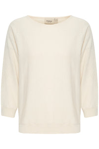 Sinja Cotton Blend Pullover (Cream)