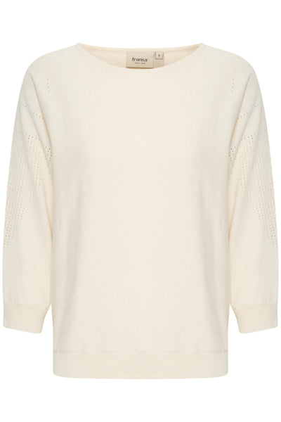 Sinja Cotton Blend Pullover (Cream)