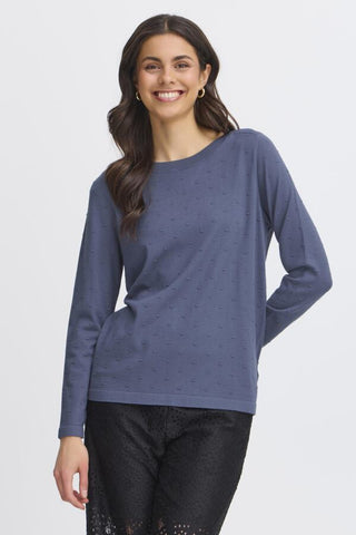 Karianne Dot Sweater (Bering Sea)