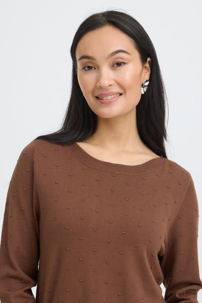 Karine Textured Sweater (Rain Drum)