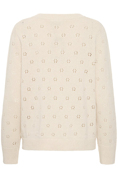 Katalin V Neck Sweater (Cream)