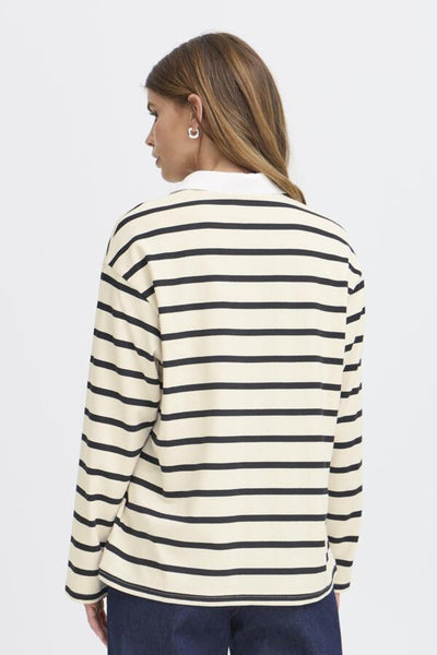 Lucille Polo Top (Whisper White Mix)
