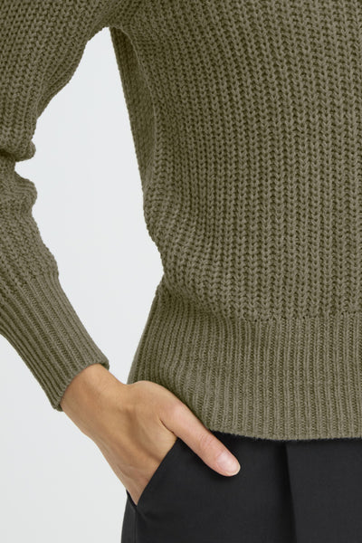 Kamia Button Down Cardigan (Olive)