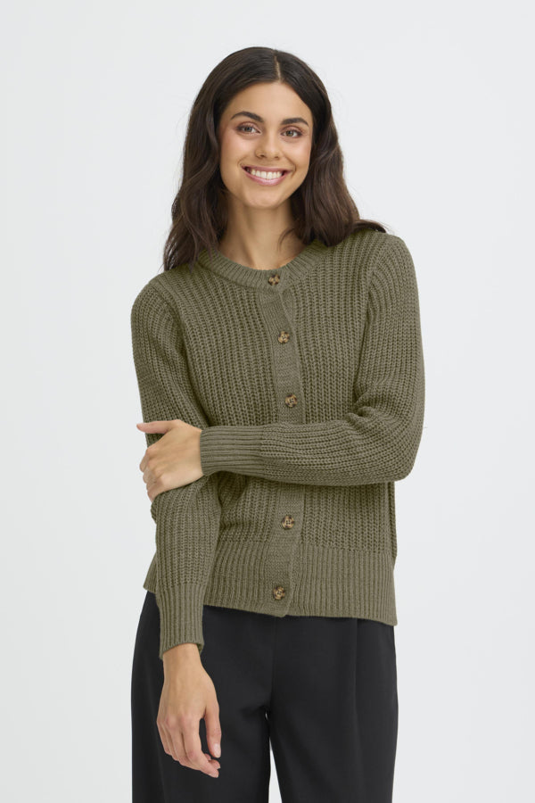 Kamia Button Down Cardigan (Olive)