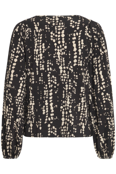 Cerica Blouse (Black Print)
