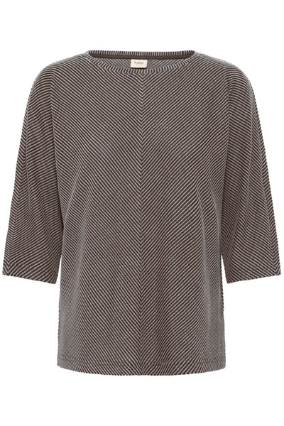 Dash 3/4 Sleeve Top (Fudge)