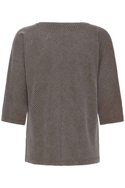 Dash 3/4 Sleeve Top (Fudge)